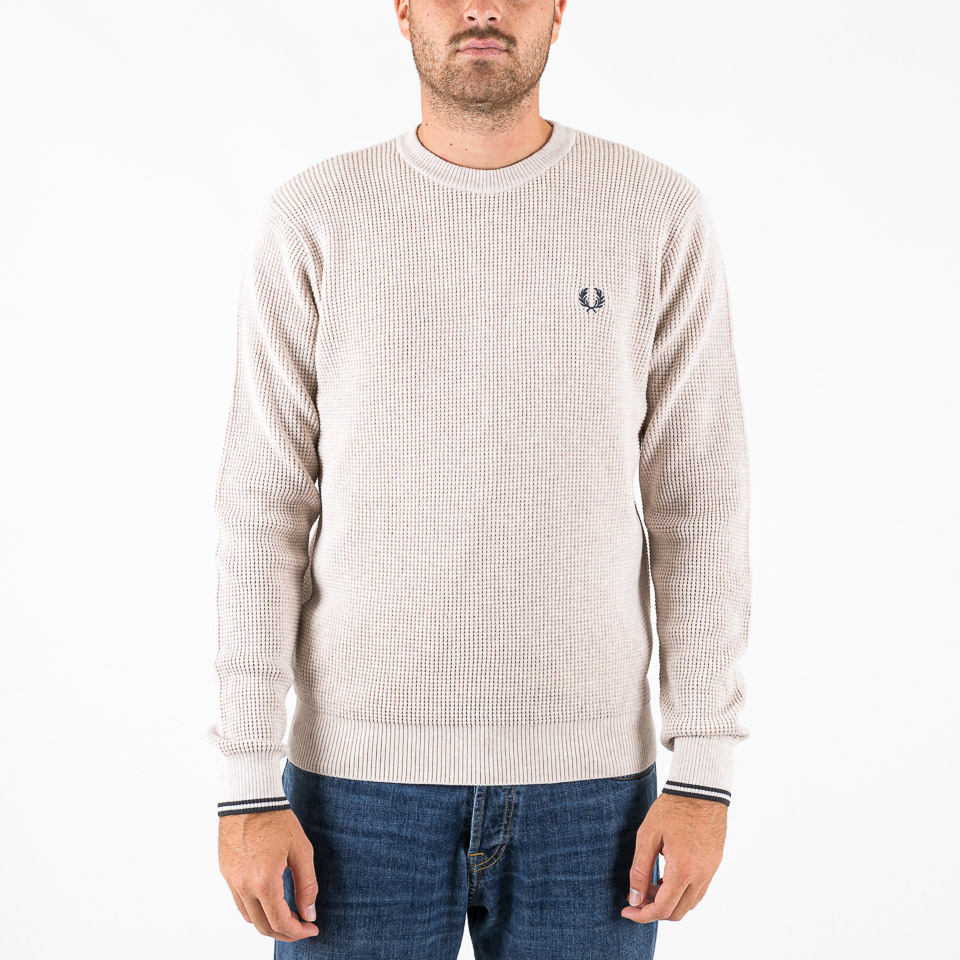 Jumpers Sweaters Fred Perry Waffle Stitch Jumper The Firm shop