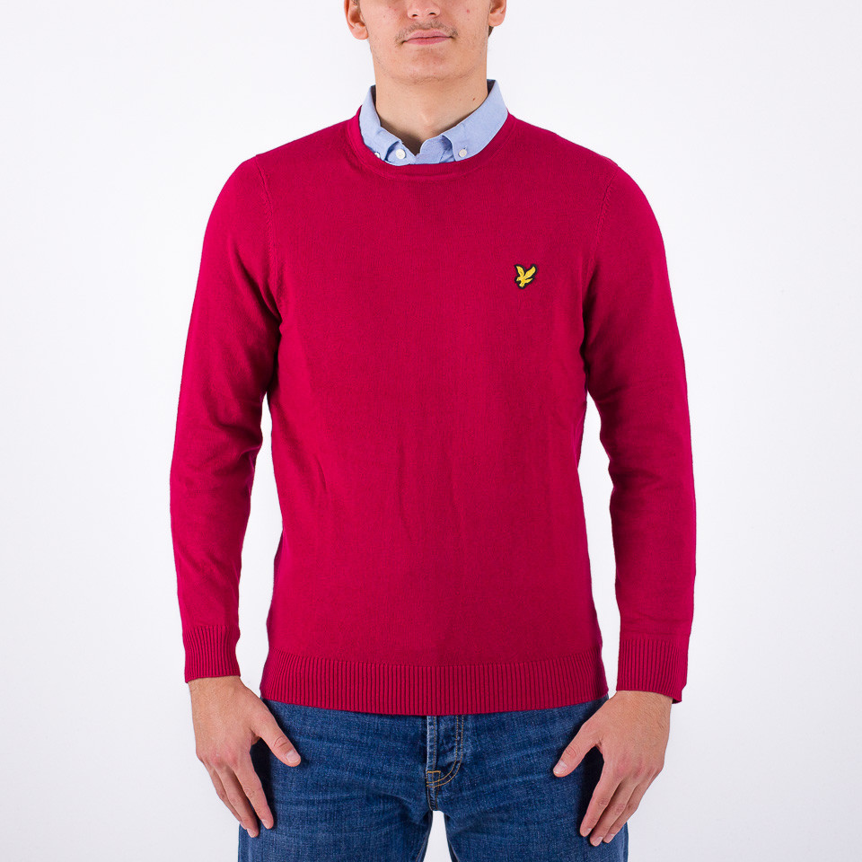 Lyle & scott crew neck cotton merino jumper best sale