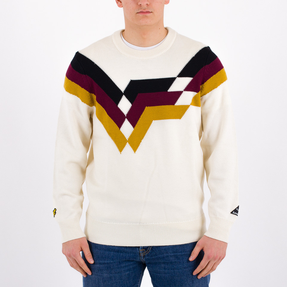 Lyle and scott hot sale white jumper