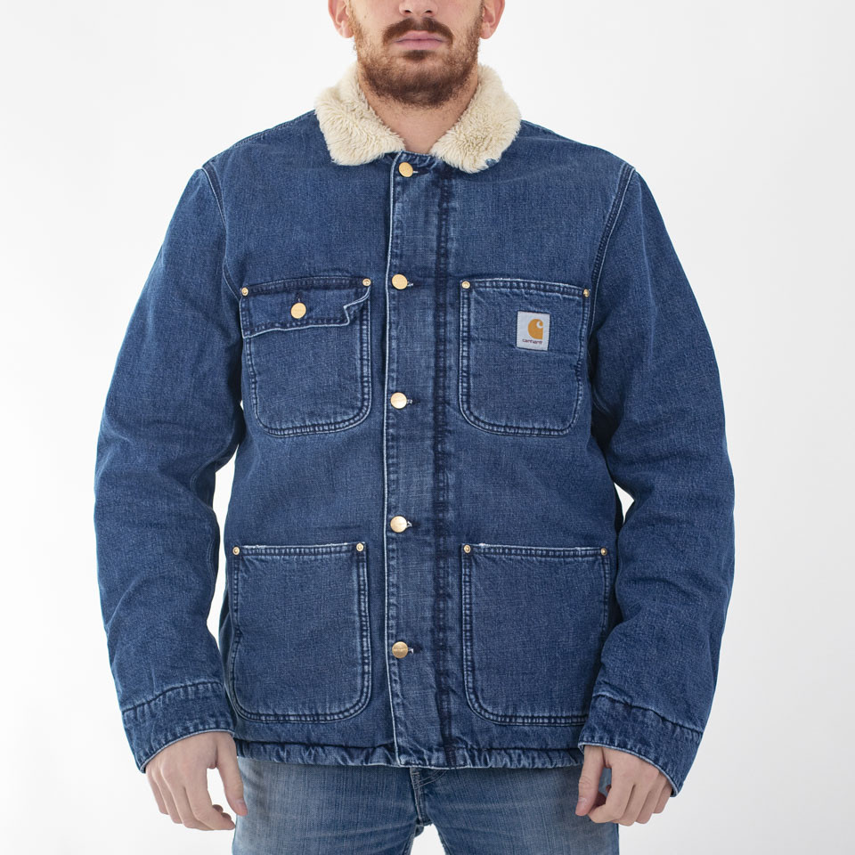 Carhartt fairmount 2025 coat denim