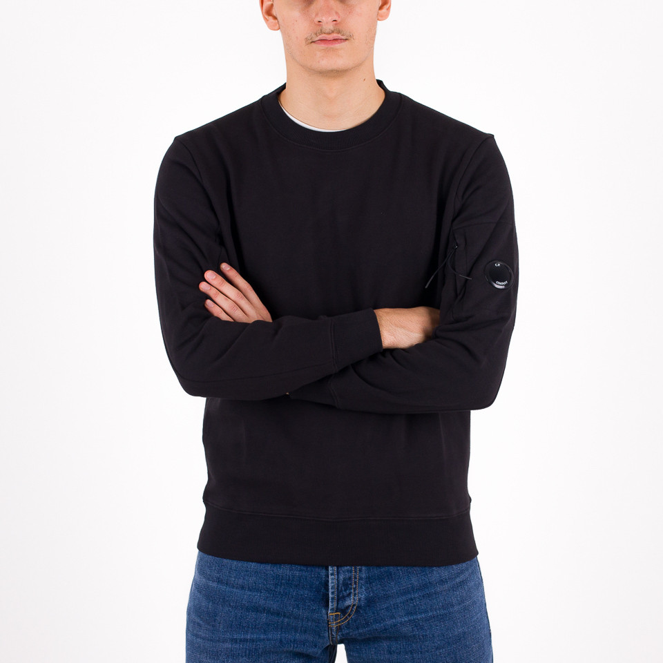 Cp company outlet lens sweatshirt black