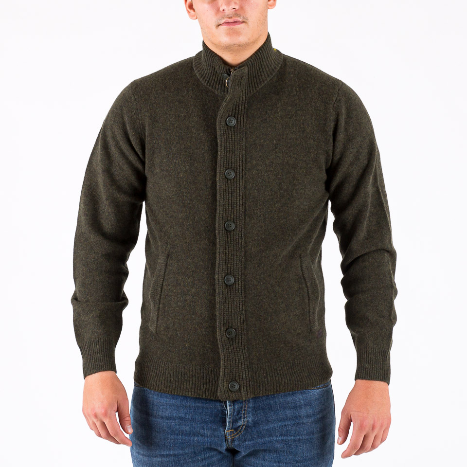 (取寄) バブアー メンズ エッセンシャル パッチ クルー Barbour men Essential Patch Barbour Essential Patch Zip Knitted Jumper | Men's Shirts