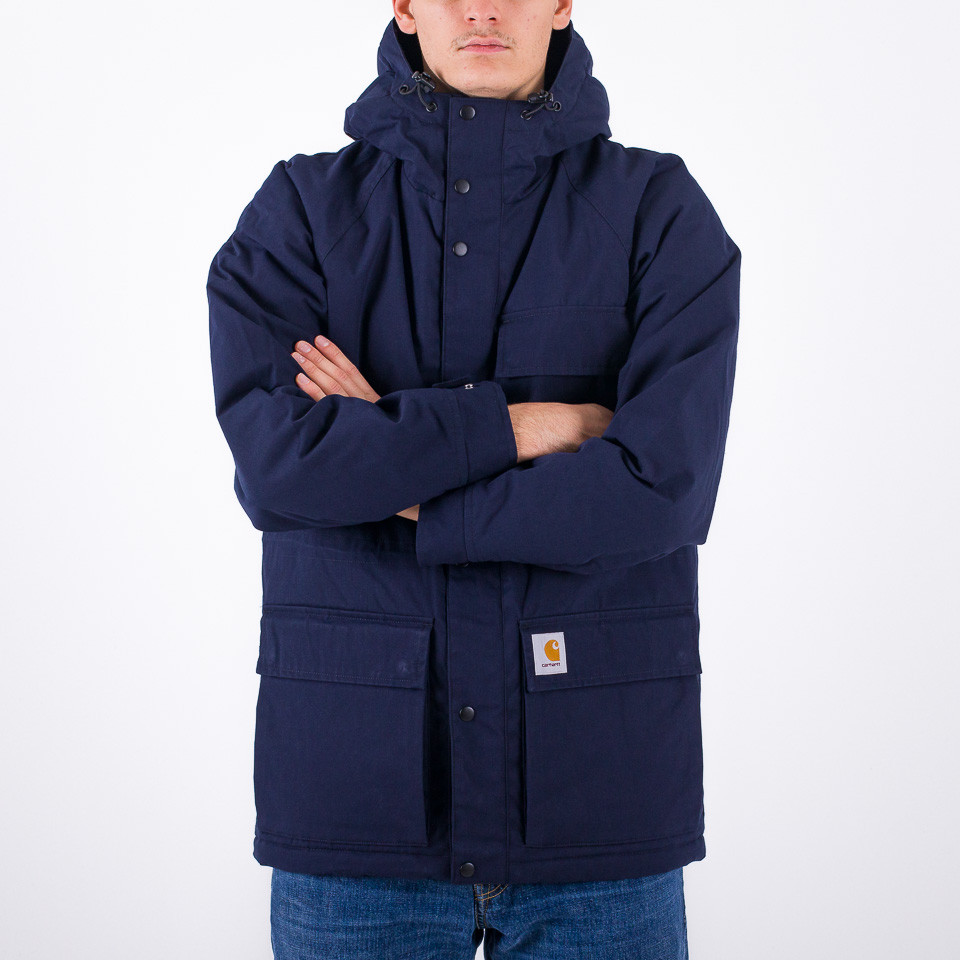 MORDEN JACKET - Parka à capuche regular-fit Bleu ASTRO / BLACK Homme |  Manteau CARHARTT WIP - Ms.Rose