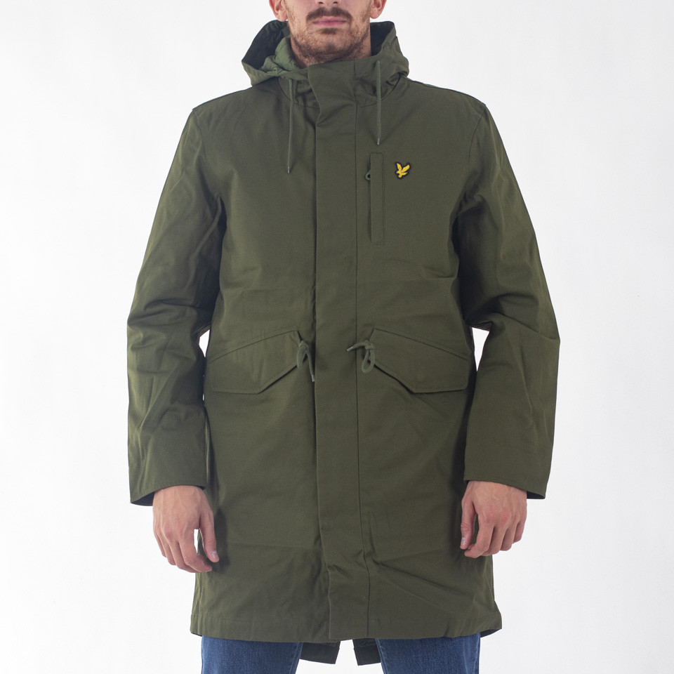 Lyle & scott wax parka on sale