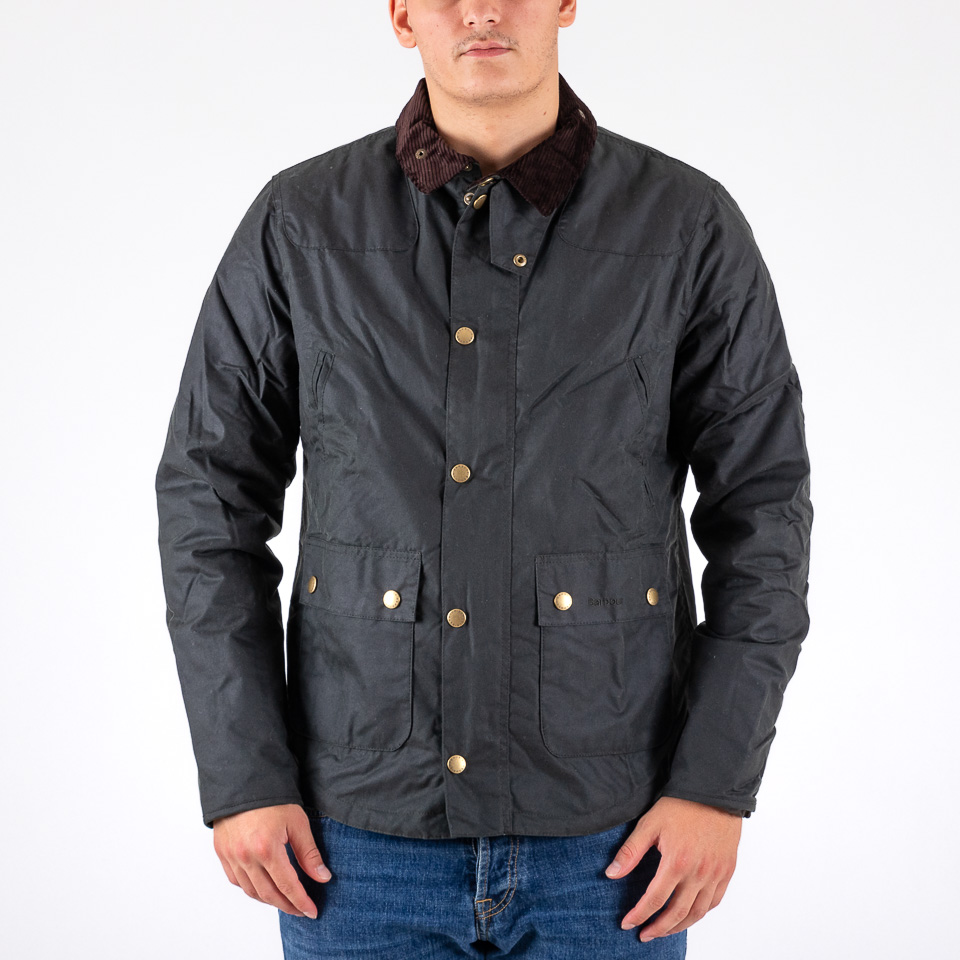 Barbour reelin discount wax jacket navy