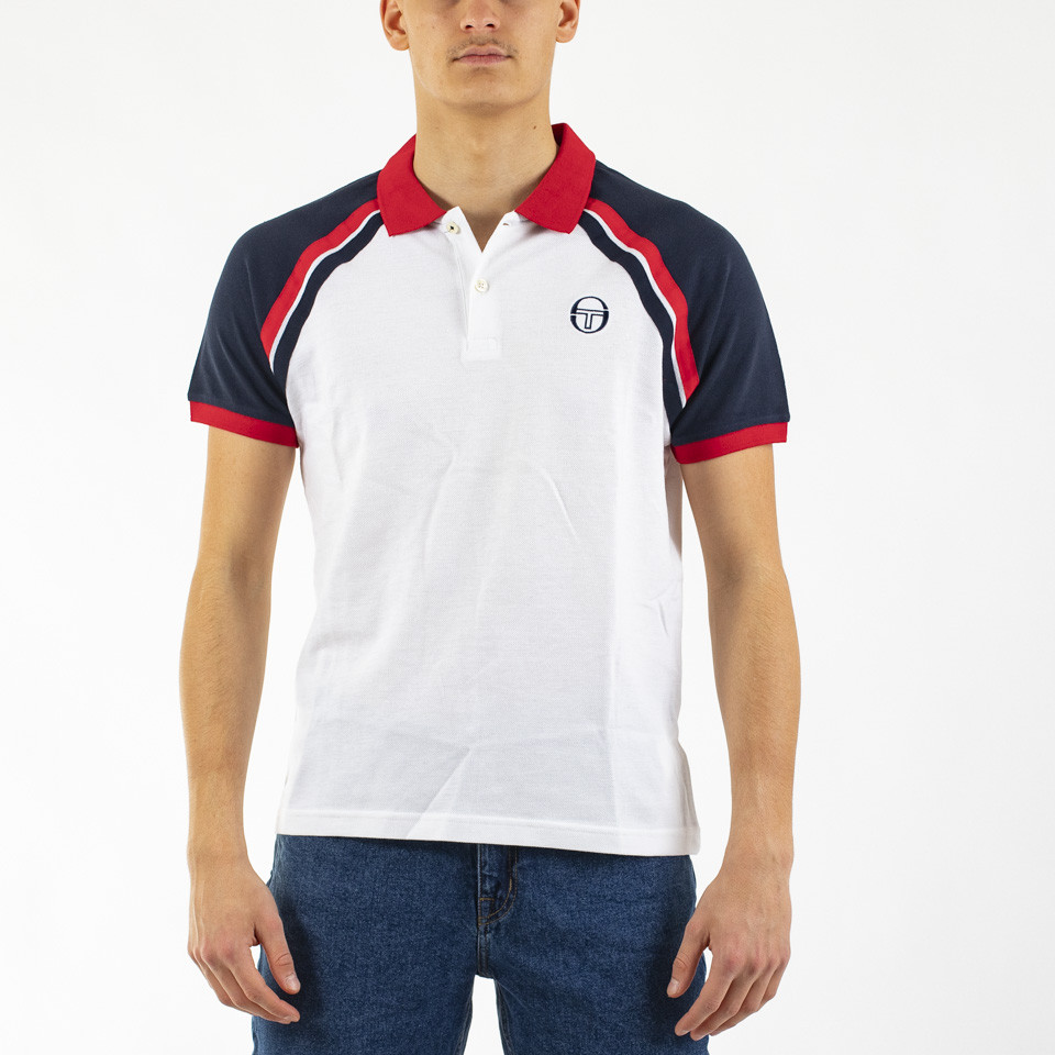 sergio tacchini white polo