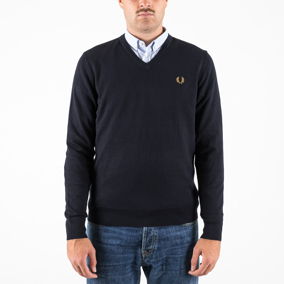 Navy fred perry jumper sale