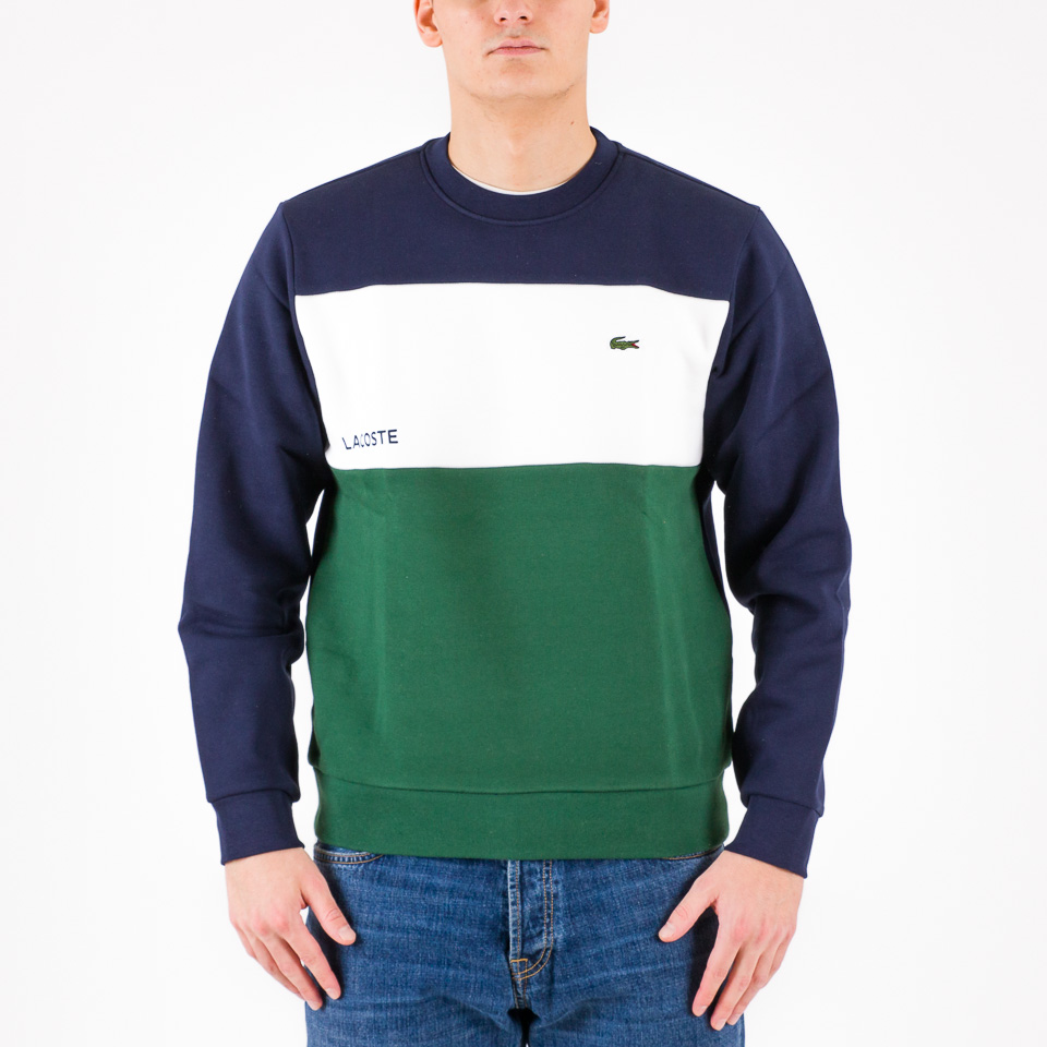 Lacoste color clearance block sweatshirt