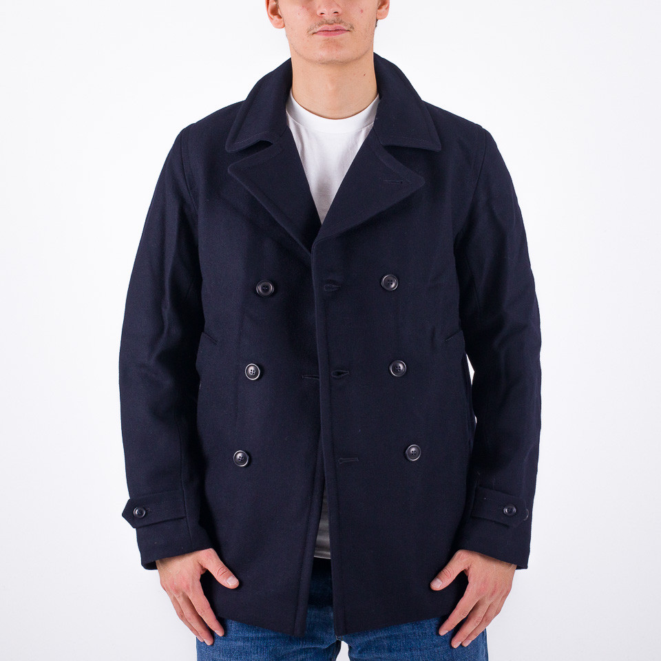 Barbour sales peacoat mens