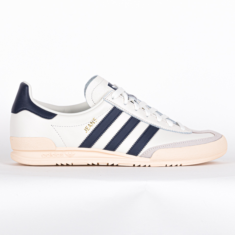 Adidas jeans cheap white and blue